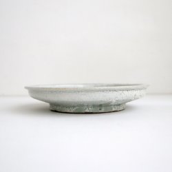 画像2: 吉川仁：粉引五寸皿 フチ有（b）