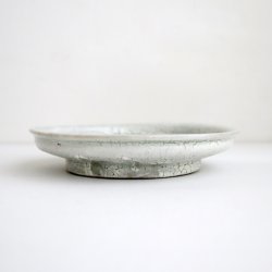 画像2: 吉川仁：粉引五寸皿 フチ有（c）