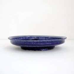 画像2: 吉川仁：藍彩五寸皿 フチ有（e）