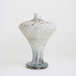 画像1: 吉川仁：窯変粉引瓶子（b）