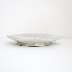 画像2: 吉川仁：粉引六角皿（a）
